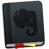 Evernote Grey Bookmark Icon 96x96 png